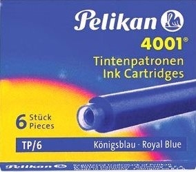 Rašalo kapsulių rinkinys Pelikan 4001mėlynos sp. 6vnt.