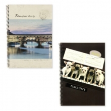 Kontorinis sąsiuvinis A4, 100l. su spirale PENWORD