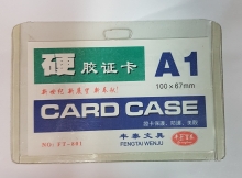 Vardinė kortelė FT-801 skaidri 95x55mm.