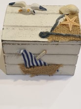 Dekoratyvinė dėžutė jūros tematika
