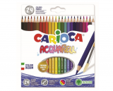 Akvareliniai pieštukai CARIOCA 24 spalvų