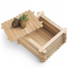 Mediniai pagaliukai rankdarbiams 114x10mm 50vnt. Astra