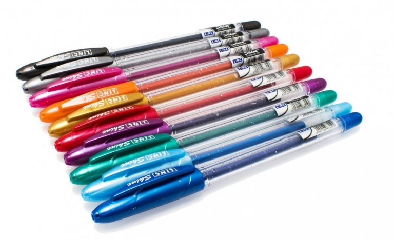 Geliniai rašikliai 10 spalvų LINC Sline