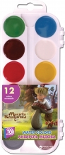 Akvarelė 12 spalvų, plastikinėje dėžutėje GAMMA
