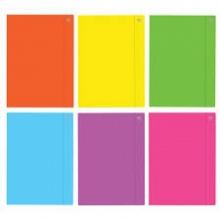 Aplankas A3 su gumele kartoninis, įv.spalvų FLUO, INTERDRUK