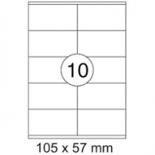 Lipnios etiketės LABLE MEDIA, A4, 10 (105x57mm) lipdukų lape