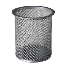 Pieštukinė metalinė apvali 90x100 sidabro spalvos
