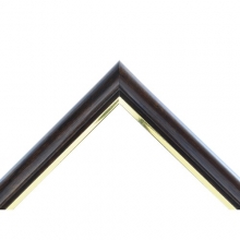 Rėmelis 21x29,7cm 1301111 plastikas, tamsiai rudos su aukso spalva