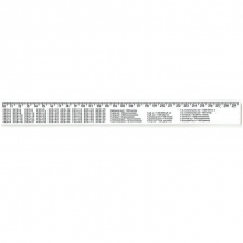 Liniuotė 30cm PAPIRUS su daugybos lentele+matai 81330-02