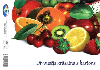 Dvipusis spalvotas kartonas A4 8sp 190 gr