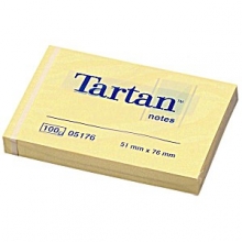 Lipnūs lapeliai TARTAN 76x51mm geltonos sp.