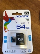 Atminties kortelė ADATA 64GB micro UHS-I Class 10
