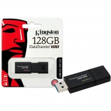 Atmintinė KINGSTON 128GB DataTraveler 100 USB3.0 juoda