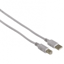 Hama Spausdintuvui kabelis USB A-lizdas - B-lizdas, pilkas, 1.5 metro