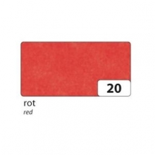 Tissue popierius FOLIA, 26 lapai 50*70 cm, raudonos spalvos
