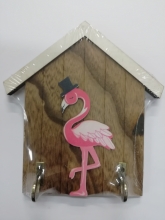 Raktų kabykla Flamingo namelis