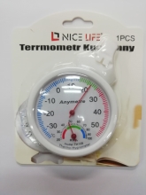 Termometras apvalus su hidrometru
