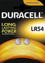 Baterijos DURACELL LR54, 2 vnt. AG10