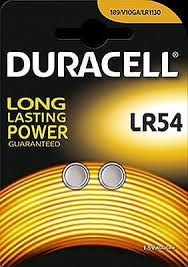Baterijos DURACELL LR54, 2 vnt. AG10
