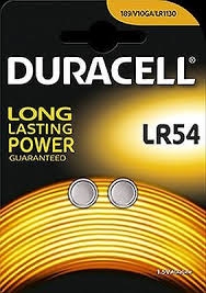 Baterija DURACELL LR54, 2 vnt. AG10