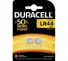 Baterijos DURACELL LR44 1.5V Alkaline, 2 vnt.