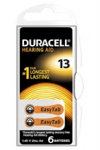 Baterija klausos aparatui DURACELL 13, PR48, 1 vnt.