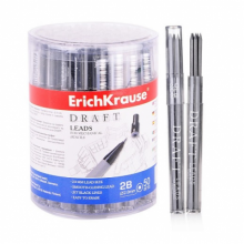 Grafitai automatiniams pieštukams DRAFT, ErichKrause, 2B 2,0mm