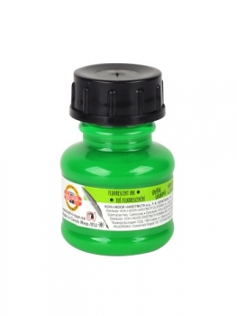 Tušas piešimui fluorescencinis žalias 20 ml. KOH-I-NOOR