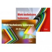Kartonas splvotas A4 30 lapų 170gr.ELITE KRESKS MIX