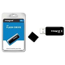 Atmintinė INTEGRAL Pendrive 16GB juodos sp.