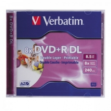 Verbatim DVD+R DOUBLE LAYER 8,5 GB 8X AZO WIDE printable