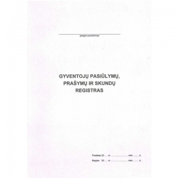 Gyventojų pasiūlymų, prašymų ir skundų registras