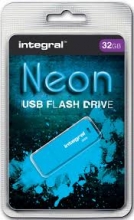 Atmintinė INTEGRAL 32GB USB Drive Neon mėlyna sp.