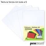 Kartonas gofruotas A4 5l. baltas PENWORD