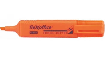 Teksto žymeklis 4.0mm FO-HL05 oranžinis Flexoffice