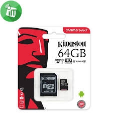 Atminties kortelė Kingston 64 GB microSDHC Canvas Select