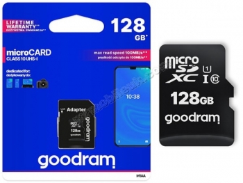 Atminties kortelė micro SDHC GOODRAM M1AA 128GB Class10