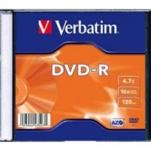 Diskas VERBATIM DVD-R 4,7GB, 16X matte