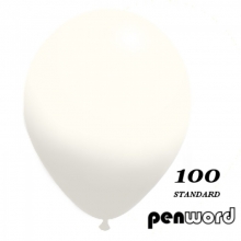 Balionas 30cm baltos spalvosNr.100 Penword,1vnt.