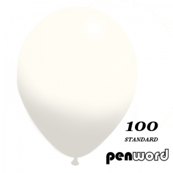 Balionas 30cm baltos spalvosNr.100 Penword,1vnt.