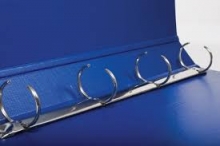 Žiedinis segtuvas A4, 35 mm, 4 žiedai 30 mm SWING, PP, t. mėlynas