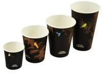 Vienkartiniai puodeliai popieriniai rudi COFFEE 118ml D62 mm 50vnt