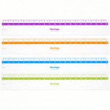Liniuotė 20 cm plastikinė skaidri Berlingo