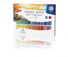 Pastelių rinkinys iš 36 spalvų sausos ir minkštos ASTRA