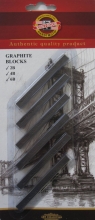 Grafito lazdelių rinkinys 2B,4B,6B