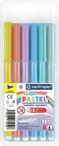 Flomasteriai-žymekliai pastelinės spalvos 6 sp. Centropen
