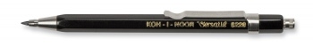 Pieštukas mechaninis metalinis su drožtuku trumpas,5228,juodas