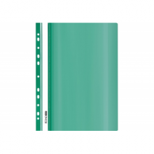 Plastikinis segtuvėlis skaidriu viršeliu A4+,su perforacija,žalios spalvos