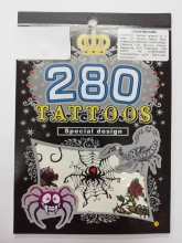 Laikinos tatuiruotės MIX 280VNT., priklijuojamos ir nuplaunamos