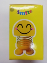Žaislas spyruoklė su šypsena 8 cm ilgio
